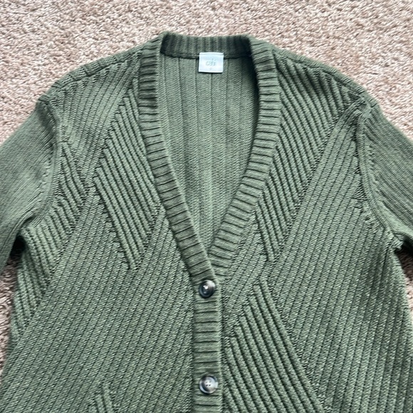 Cabi Aerial Olive Cardigan Style 3536 Size Small - Picture 4 of 7